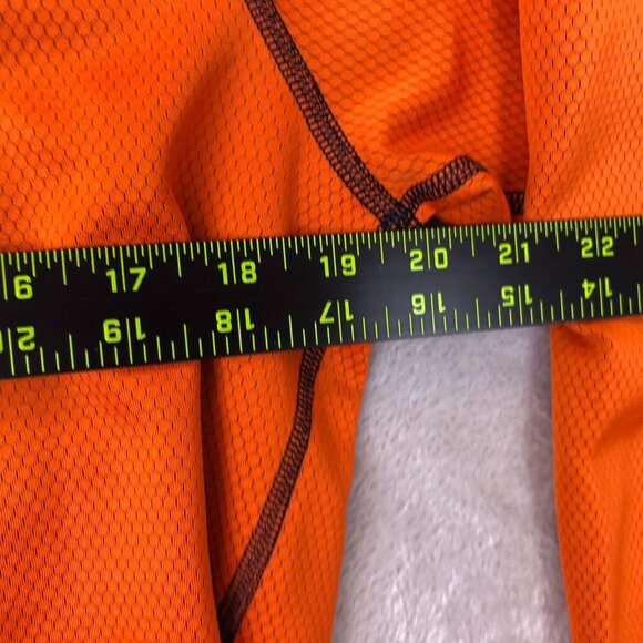 Under Armour Men Sweater Medium Orange ColdGear Fitted 1/4 Zip Pullover Athletic - Picture 4 of 12